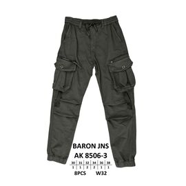 Штани чоловічі утеплені AK 8506-3 grey р.30-38 "God Baron" недорого оптом від прямого постачальника