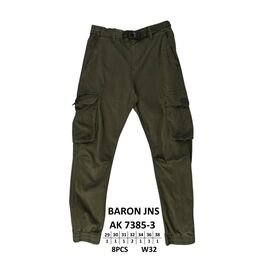 Штани чоловічі утеплені AK 7385-3 khaki р.29-38 "God Baron" недорого оптом від прямого постачальника