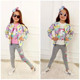 Фотография Кофта детская спортивная на девочку ML1975 white р.3-10 "Meloria" недорого оптом от прямого поставщика