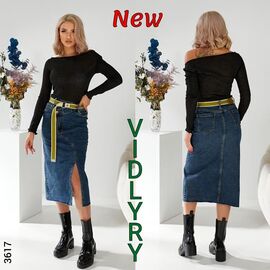 Фотография Юбка женская 3617 blue р.25-30 "Vidlyry" недорого оптом от прямого поставщика