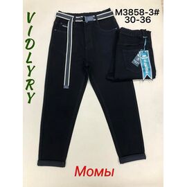 Фотография Джинсы женские 3858-3 black р.30-36 "Vidlyry" недорого оптом от прямого поставщика