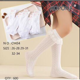 Гольфи дитячі на дівчинку AN434-1 white р.29-31 "Annet" недорого оптом від прямого постачальника