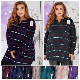 Фотография Туника женская LO971 mix р.56 "Annet" недорого оптом от прямого поставщика