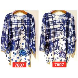 Фотография Свитер женский 7606 blue р.3XL-4XL "LIDA" недорого оптом от прямого поставщика