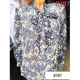 Фотография Рубашка женская 8787 blue р.52-62 "LIDA" недорого оптом от прямого поставщика