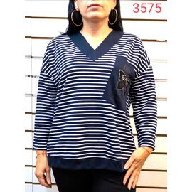 Фотография Свитер женский 3575 blue р.52-62 "LIDA" недорого оптом от прямого поставщика