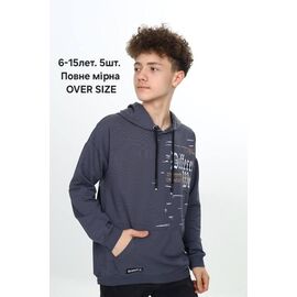 Фотография Батник детский на мальчика M483 black р.6-15 "MMZ" недорого оптом от прямого поставщика