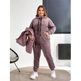 Фотография Костюм спортивный женский тёплый 6011 d.pink р.50-56 "OSKA" недорого оптом от прямого поставщика