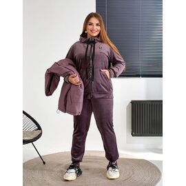 Костюм спортивний жіночий теплий 6011 violet р.50-56 "OSKA" недорого оптом від прямого постачальника