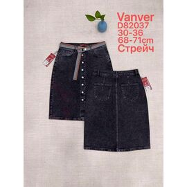 Спідниця жіноча D82037 black р.30-36 "Leen" недорого оптом від прямого постачальника