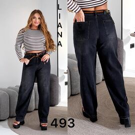Фотография Джинсы женские 493 d.grey р.30-36 "Liana Denim" недорого оптом от прямого поставщика