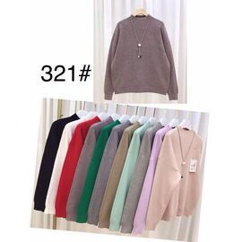 Фотография Свитер женский 321 mix р.54-56 "PALMIRA" недорого оптом от прямого поставщика