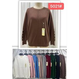 Фотография Свитер женский 5021 mix р.48-54 "PALMIRA" недорого оптом от прямого поставщика