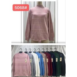 Фотография Свитер женский 5068 mix р.52-56 "PALMIRA" недорого оптом от прямого поставщика