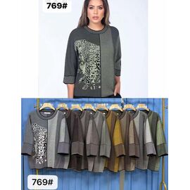Фотография Свитер женский 769 mix р.58-60 "PALMIRA" недорого оптом от прямого поставщика