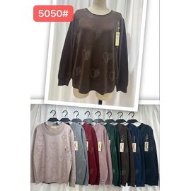 Фотография Свитер женский A5050 mix р.52-58 "PALMIRA" недорого оптом от прямого поставщика