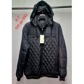 Фотография Куртка мужская A7 black р.5XL-9XL "PALMIRA" недорого оптом от прямого поставщика