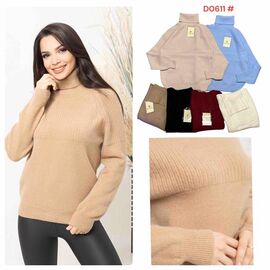 Фотография Свитер женский D0611 mix р.46-50 "PALMIRA" недорого оптом от прямого поставщика