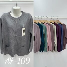 Фотография Кофта женская F109 mix р.48-54 "PALMIRA" недорого оптом от прямого поставщика