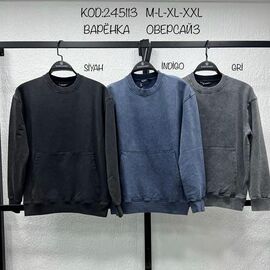 Светр чоловічий 245113 black р.M-2XL "Vip Stendo" недорого оптом від прямого постачальника