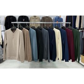 Светр чоловічий 3926-1 l.beige р.3XL-6XL "Vip Stendo" недорого оптом від прямого постачальника