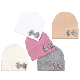 Фотография Шапка детская на девочку CN904 mix р.50-52 "SELFI" недорого оптом от прямого поставщика