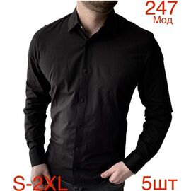 Сорочка чоловіча 247-1 black р.46-54 "EMRE" недорого оптом від прямого постачальника