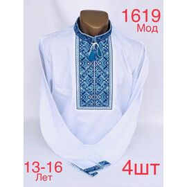 Вишиванка дитяча на хлопчика N1619-2 white р.13-16 "EMRE" недорого оптом від прямого постачальника