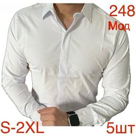 Сорочка чоловіча N248-1 white р.46-54 "EMRE" недорого оптом від прямого постачальника