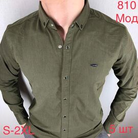 Сорочка чоловіча N810 khaki р.46-54 "EMRE" недорого оптом від прямого постачальника