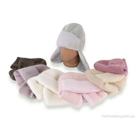 Жіноча шапка Зима J05 (ангора-норка) (3 шт. р.сіткаOne size) "TUZZI" недорого оптом від прямого постачальника