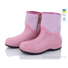 Гумове взуття жіноче Весна/осінь FAY1 pink (10 пар р.37-41) "Selena" недорого оптом від прямого постачальника