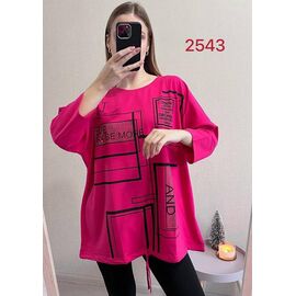 Фотография Туника женская 2543 crimson р.54-60 "FSN" недорого оптом от прямого поставщика