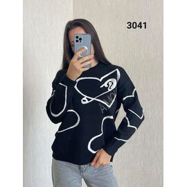 Светр жіночий 3041 black р.44-48 "FSN" недорого оптом від прямого постачальника