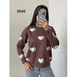 Фотография Свитер женский 3045 brown р.44-48 "FSN" недорого оптом от прямого поставщика