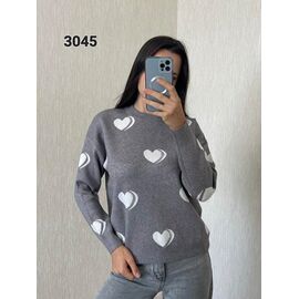 Фотография Свитер женский 3045 d.grey р.44-48 "FSN" недорого оптом от прямого поставщика