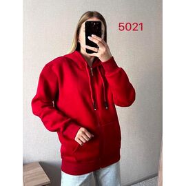 Кофта спортивна жіноча 5021 red р.46-52 "FSN" недорого оптом від прямого постачальника