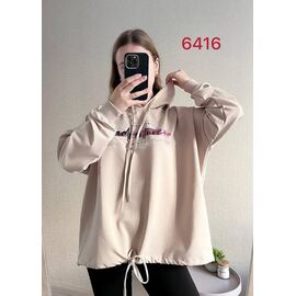 Фотография Свитер женский 6416 beige р.52-58 "FSN" недорого оптом от прямого поставщика