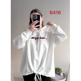 Светр жіночий 6416 white р.52-58 "FSN" недорого оптом від прямого постачальника