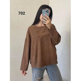 Фотография Свитер женский 702 brown р.50-54 "FSN" недорого оптом от прямого поставщика