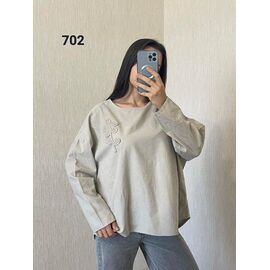 Фотография Свитер женский 702 l.grey р.50-54 "FSN" недорого оптом от прямого поставщика