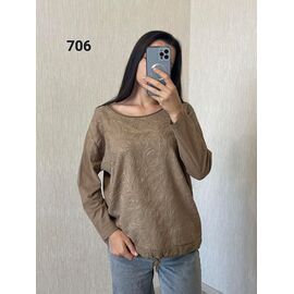 Фотография Свитер женский 706 d.beige р.48-52 "FSN" недорого оптом от прямого поставщика