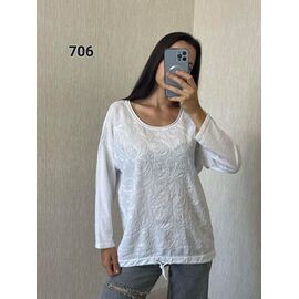 Светр жіночий 706 white р.48-52 "FSN" недорого оптом від прямого постачальника