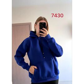 Худі жіноче 7430 blue р.46-52 "FSN" недорого оптом від прямого постачальника