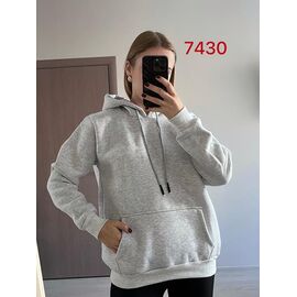 Худі жіноче 7430 grey р.46-52 "FSN" недорого оптом від прямого постачальника