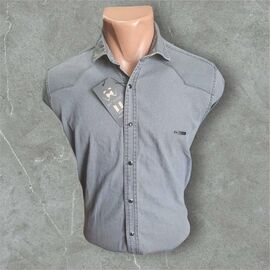 Сорочка чоловіча 6143 grey р.S-2XL "ROLADA" недорого оптом від прямого постачальника