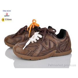 Кросівки дитячі модні Весна/осінь AD33179-1 brown (7 пар р.31-37) "Clibee-Doremi" недорого оптом від прямого постачальника