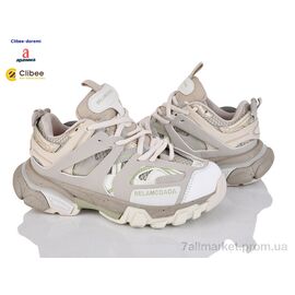 Кросівки жіночі модні Весна/осінь DC1101 beige-grey (5 пар р.36-40) "Clibee-Doremi" недорого оптом від прямого постачальника