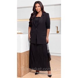 Фотография Костюм 3-ка женский шелк-плиссе+ креп костюмка размеры: 46-60 "LADA" недорого от прямого поставщика