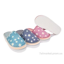 Тапки жіночі для будинку Весна/осінь 006 mix (12 пар р.36-41) "KANGFU" недорого оптом від прямого постачальника